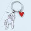 Golden Retriever Pet Dog Keychain Creative Animal Pendant Anti-Fade Bag Ornament for Women Purse Accessory Holiday Gift