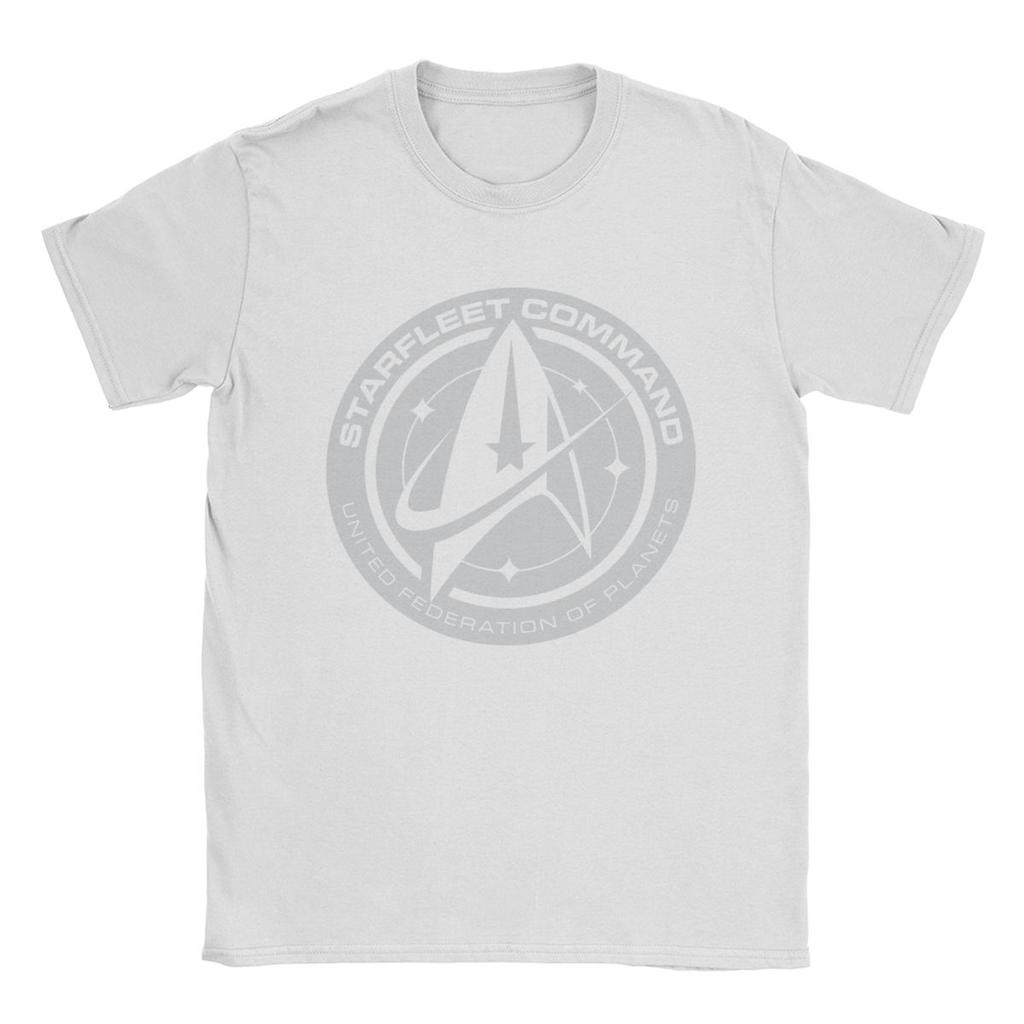 Tricou Stars Treks Discovery Federația Unită pentru Bărbați Tricouri din Bumbac Tricou cu Guler Rotund Mânecă Scurtă Îmbrăcăminte Grafică