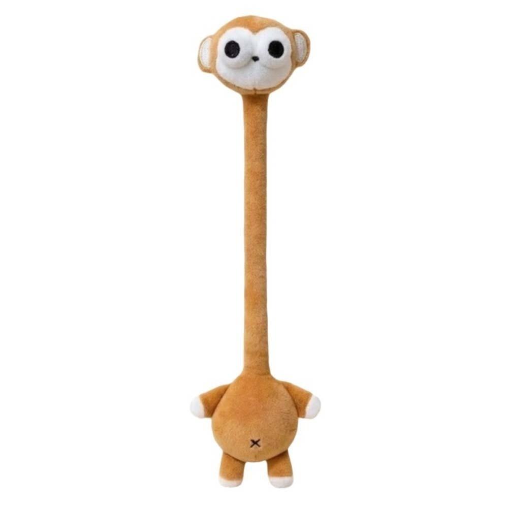 Funny Design Long Neck Key Chain Cartoon Panda Cat Dog Bag Pendant Creative Gift Monkey Pink Pig Pendant Strap Accessory