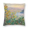 Claude Monet Printing Square Throw Pillow Cover Home Decor Printed World Famous Landscape Painting Cushion Cover For Living Room