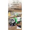 1/50 Vacuum Cleaning Truck Alloy Diecast Model Urban Sanitation Series Toys Hight Simulation Sound Light Toy Birthday Presents