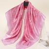 New Satin Silk Printed 90 Square Scarf Headband Kerchief Woman Muslim Hijab Shawls Lady Summer Floral Bandana Islamic Turban