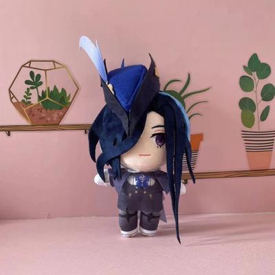 Genshin Impact Clorinde Cosplay Plush Doll Toy 20cm Stuffed Pillow Christmas Gift