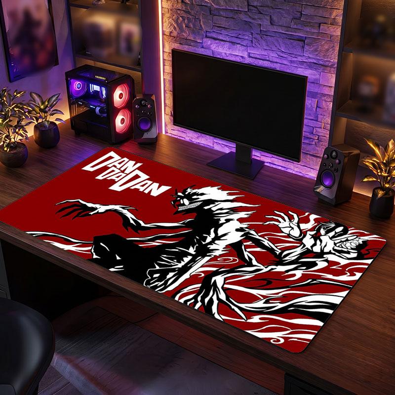 Big Mouse PadDandadan Extended Soft Desk Mat Gaming Office Computer Table Decor Mat