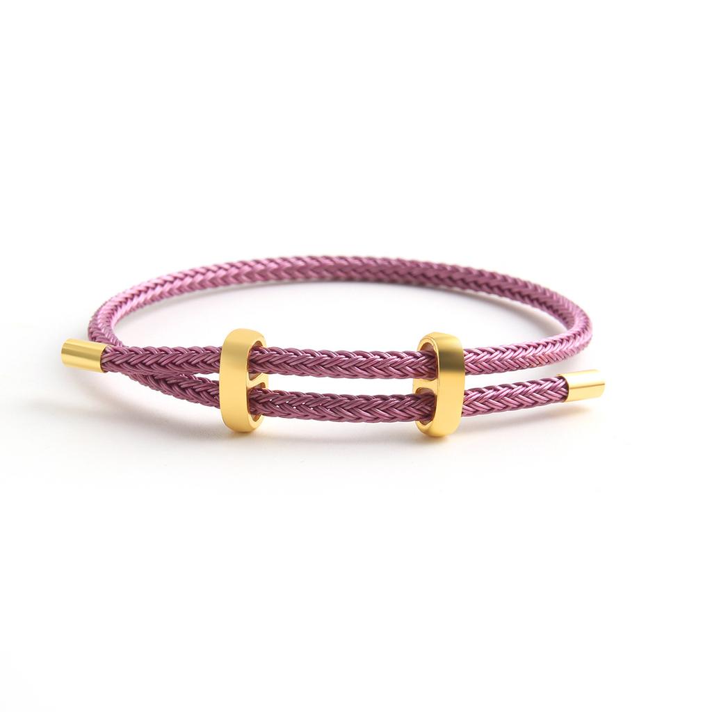 10Pc Luxury Multicolor Fashion Adjustable Bracelet Stainless Steel Wire Waterproof Rope Bracelet Men Women Jewelry Accessories