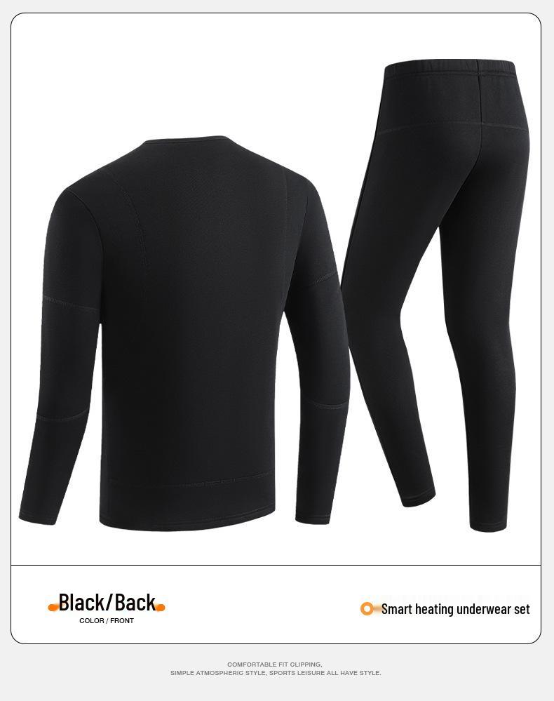 Unisex Heated Suit: Large Size, 30-Zone Thermal Underwear for Warmth, Cold Protection & Constant Temperature