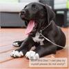 Doppelköpfige Hunde Auslaufkabel Leine, Traktionsseil mit Metallschnalle Stahldraht rostfreier Trainingshalsband, Outdoor Hunde Gurt