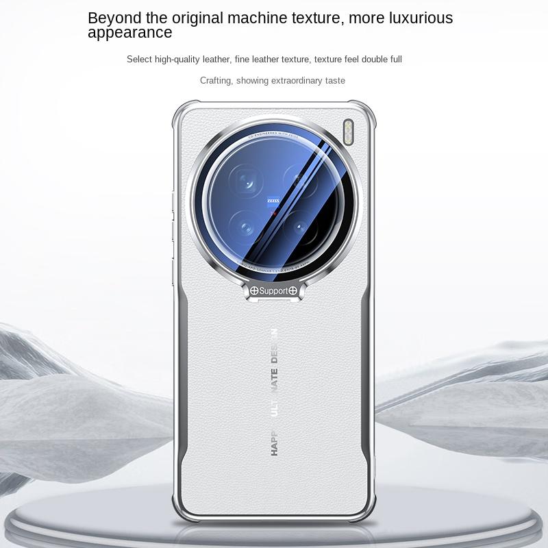 Per Custodia VIVO X200 Pro Lusso PU Pelle Con Supporto Antiurto Protezione Lenti Cover Posteriore Custodia per Telefono Per VIVO X200Pro Mini Guscio