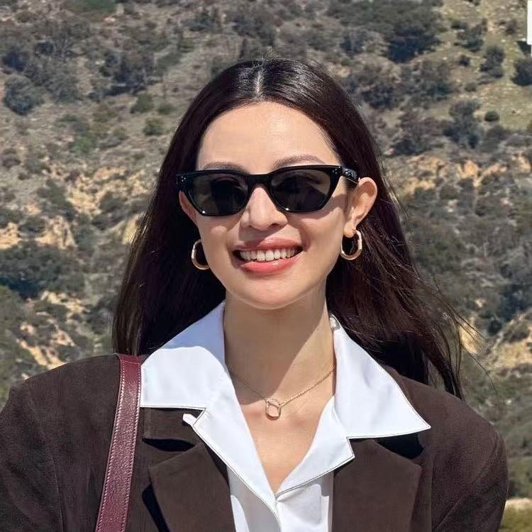 Classic Retro Small Frame Sunglasses Women'S Uv Protection Sunglasses Men'S Advanced Polarized Cat Eye Sunglasses