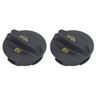 2Pcs Tank Cover Oil Filler Cap Black ABS 06K103485A for CC 1.8L 2.0L Engines 2012‑2017