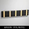 Hidden Clothes Hook Black/Silver Wall Mounted Space Aluminum Coat Hanger Hooks Bathroom Hardware Robe Hooks Drill Hole Row Hook