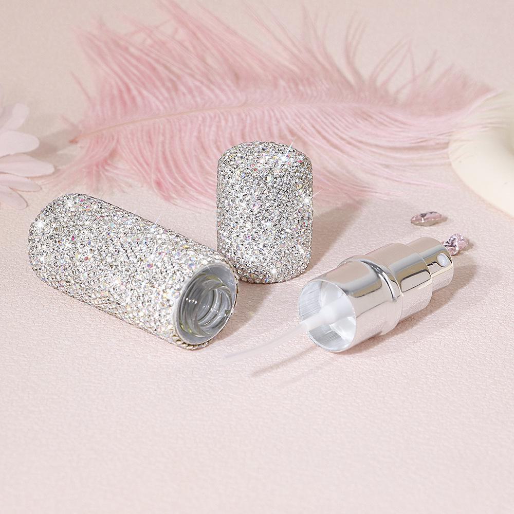 Diamond Silver White Mini 10ml Perfume Spray Bottle