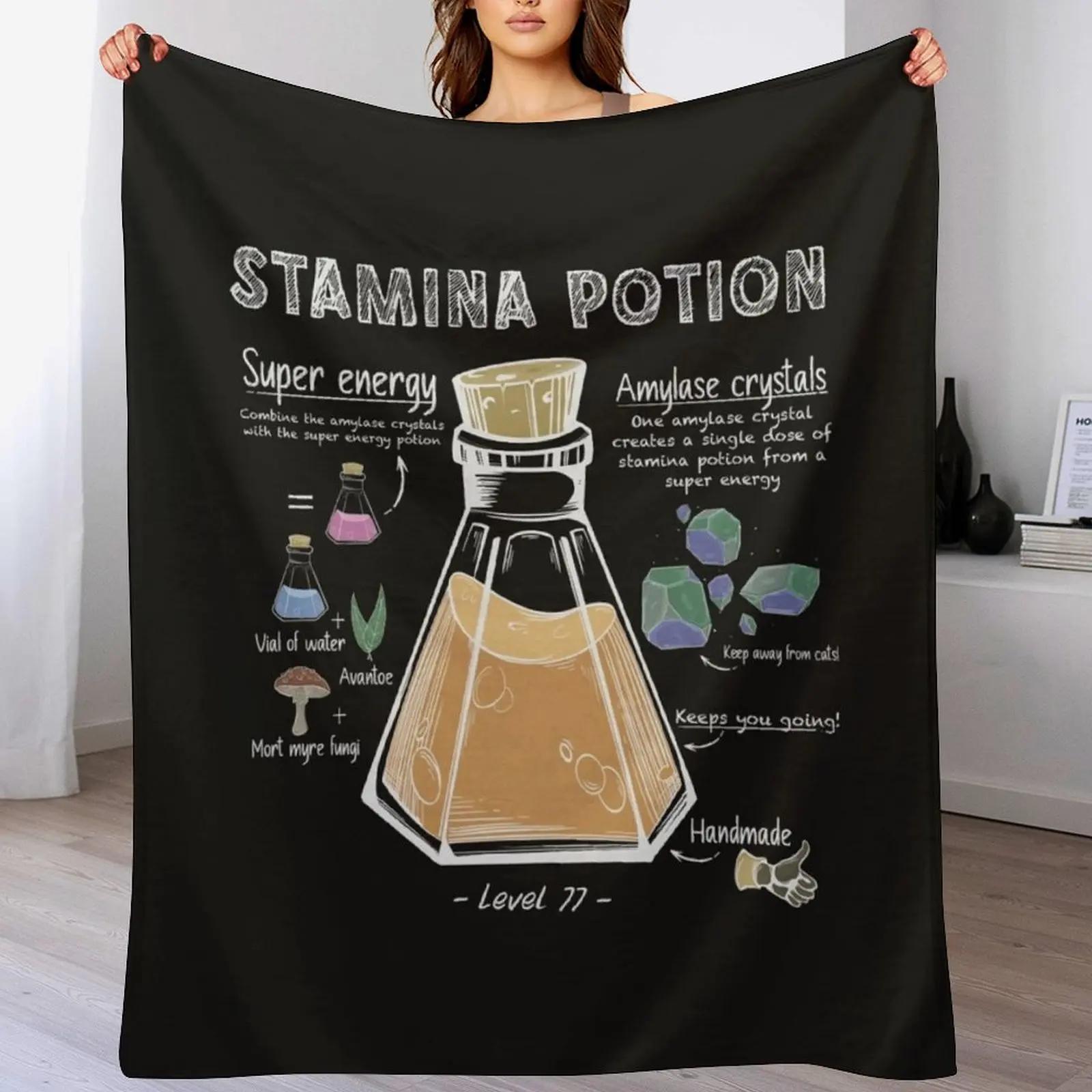

Stamina Potion Recipe Throw Blanket Flannel Fleece Soft Warm Throw Blanket 102x76cm(40x30in)