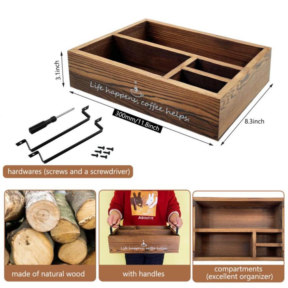 Cup Holder Large Capacity Coffee Pod Holder for Bar Countertop Coffee Station Organizer Decorative Box Kitchen Accessories