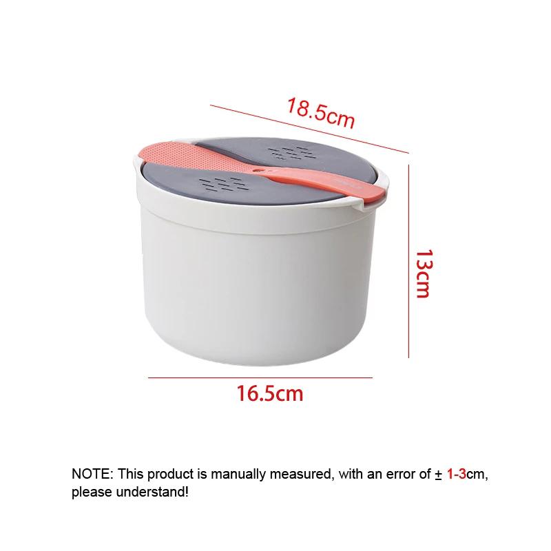 YOMDID Microwave Oven Rice Cooker Portable Food Container Multifunction Steamer Rice Cooker Bento Lunch Box Steaming Utensils