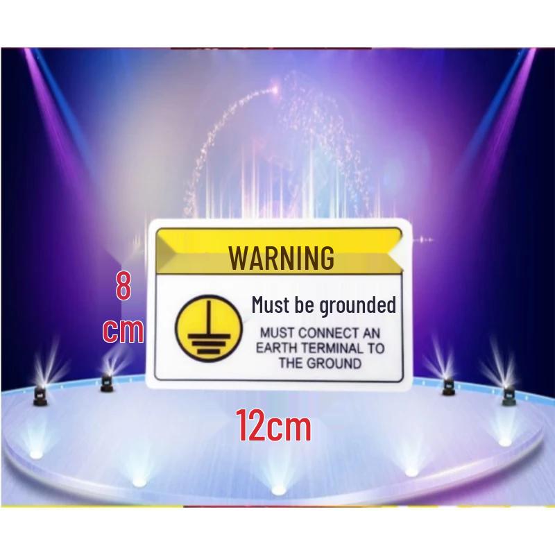 WEZHO Equipment Grounding Safety Label