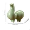 Figurine Ceramic Horse Statue Modern Collectible Chinese Year Decoration Sculpture for Bedroom