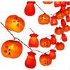 Red Lantern String Lights, Lightemitting Diode Waterproof Hanging, Outdoor Garden Decoration