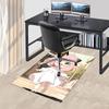 1pc Pink Hair Cat Ears Chair Mat - Anime Cartoon Design, Non-Slip Carpet for Office Chair, Suitable for Home Decor, Living Room, Bedroom, Game Room &