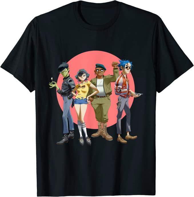 Gorillaz 2026 Graphic Unisex TShirt Unisex ONeck 100 Cotton Short Sleeve Y2k Oversized Fashion Vintage Popular Tee Fans Gifts