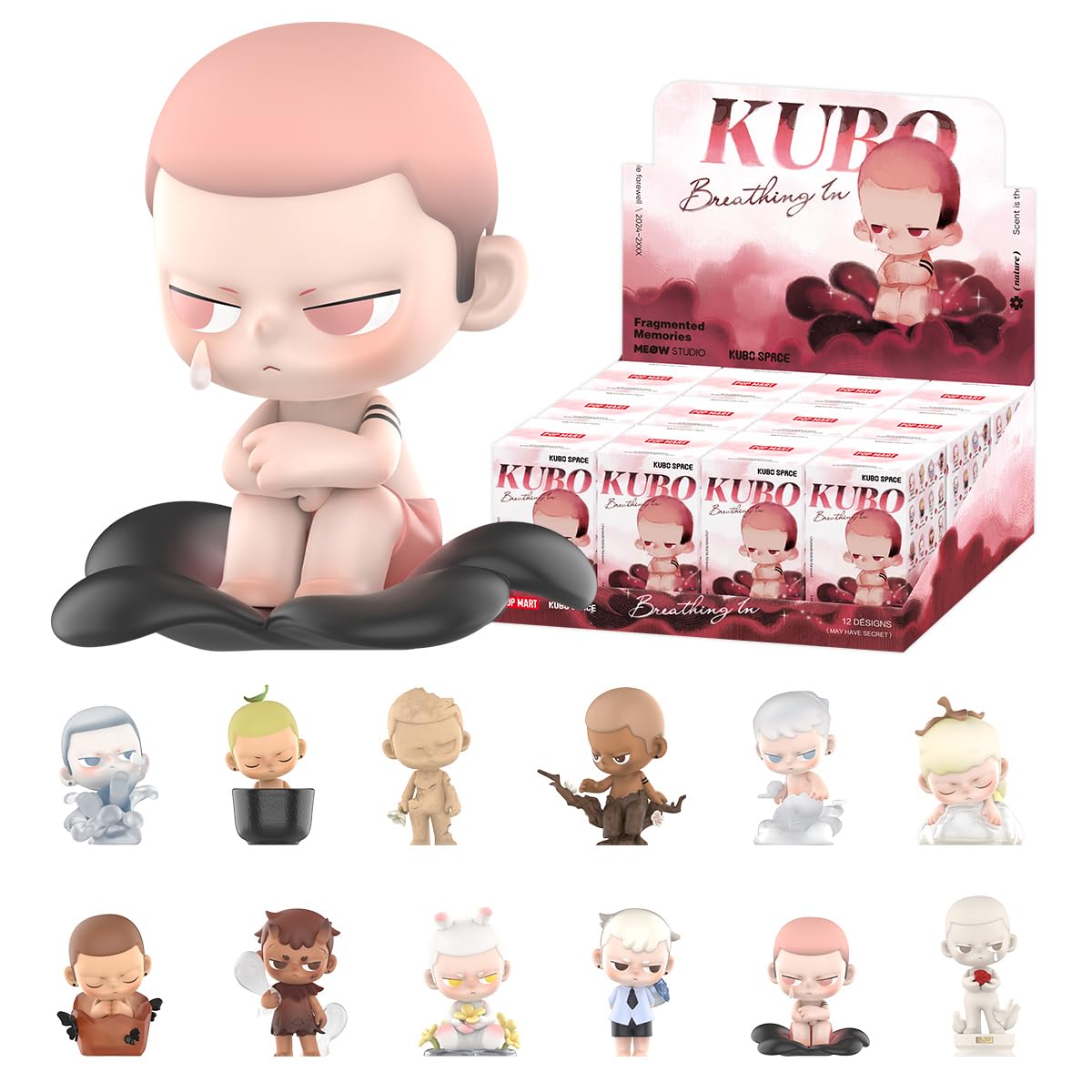 

POP MART KUBO Breathing In Series Box of Pop Mart Gachapon Blind Box Plastic Premium Soft Vinyl Original Birthday Gifts [Assorted 12] Figures, Models,