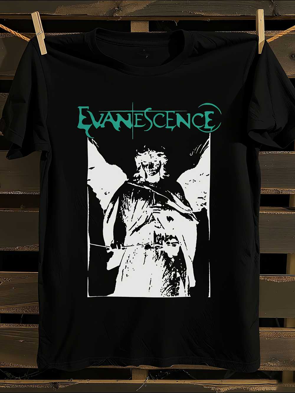 Официальная футболка EVANESCENCE с логотипом и культовыми текстами песен XXL