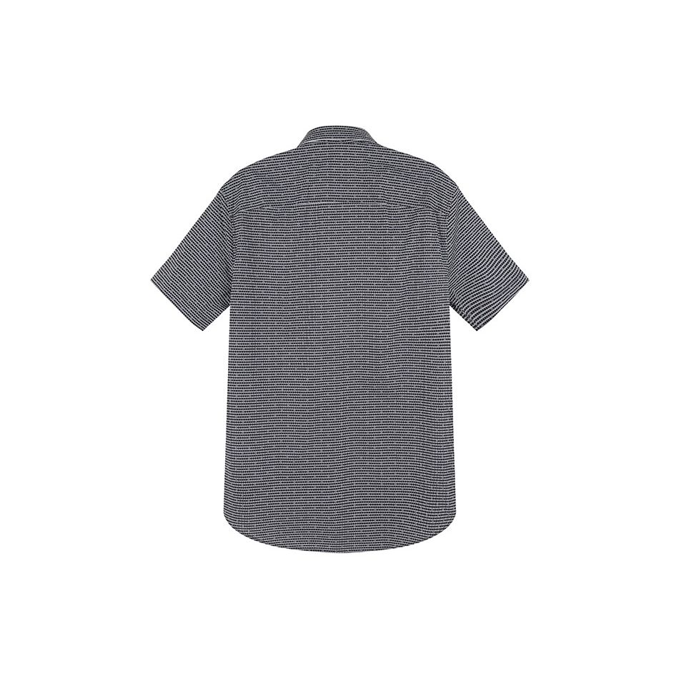 Armani Exchange SS23 Patterned Print Single-Breasted Short Sleeve Shirt Men shirts Black 3RZC04-ZNEAZ-02EG