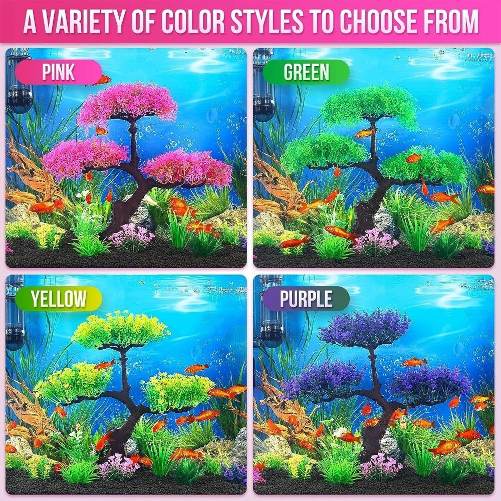 Lifelike Aquarium Artificial Plants Undersea Aquatic Plants Ornament  For Goldfish Betta Fish Tank