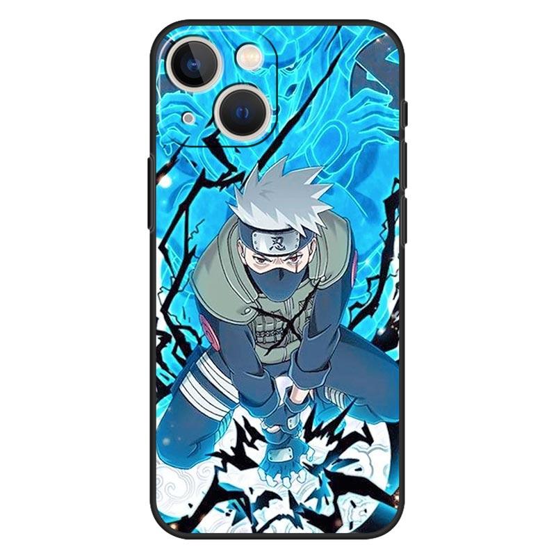 Phone Case for iPhone 11 13 12 Pro Max 13mini XR X XSmax 8 7 6 6s 12mini 5 5s Cover Silicone Bumper Naruto Kakashi and Jiraiya