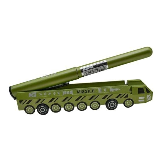 Maydahui Cool Missile Car Model Ballpoint Pen, 0.5mm Black Ink, Set of 3, Cute & Fun Stationery, Gel Pen for Kids, Students, Birthdays, Gifts, Smooth