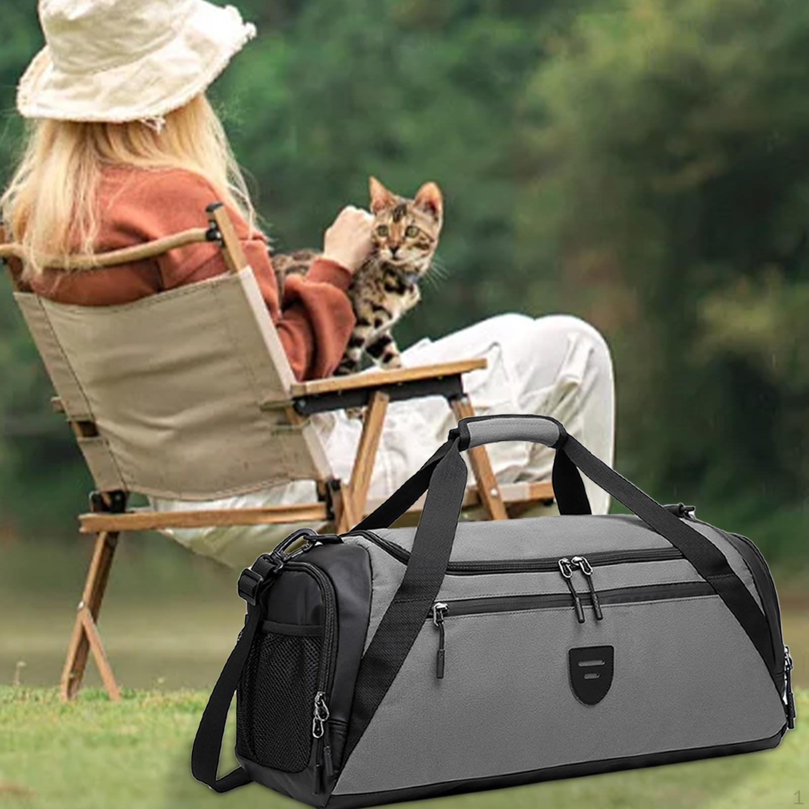 

Спортивная сумка для переноски в сухом и влажном состоянии, разделительная сумка на ночь для выходного дня, для плавания, для мужчин и женщин серый