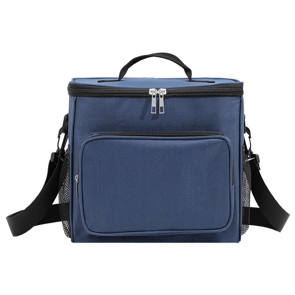 Ox Cloth Tote Square Bag Large Capacity Food Warm Thermal Bag Sweet Insulated Lunch Bag  Picnic
