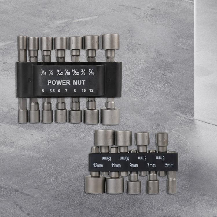 Powerful Socket Inner Hexagonal Wrench Socket Extension Rod Pneumatic Screwdriver for Durability and Strength 9pcs/14pcs