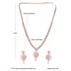 Rose Gold-Plated Diamond Jewelley Set for Women, Girls