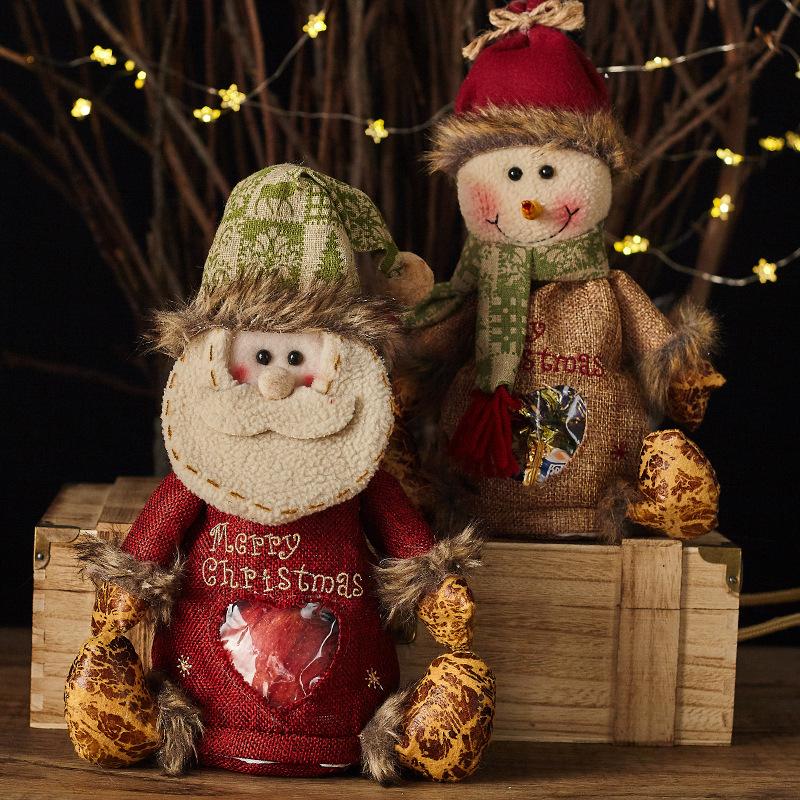 Fabric Christmas Eve Apple Bag Children's Doll Bag Candy Bag Christmas Pendant Christmas Decoration