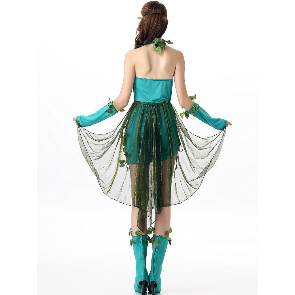 Cosplay Personaggio Anime Halloween Mago di Oz Foglie Albero Demone Tema Foresta Festa Elfo Fata dei Fiori Diavolo Vigna Velenosa Costumi