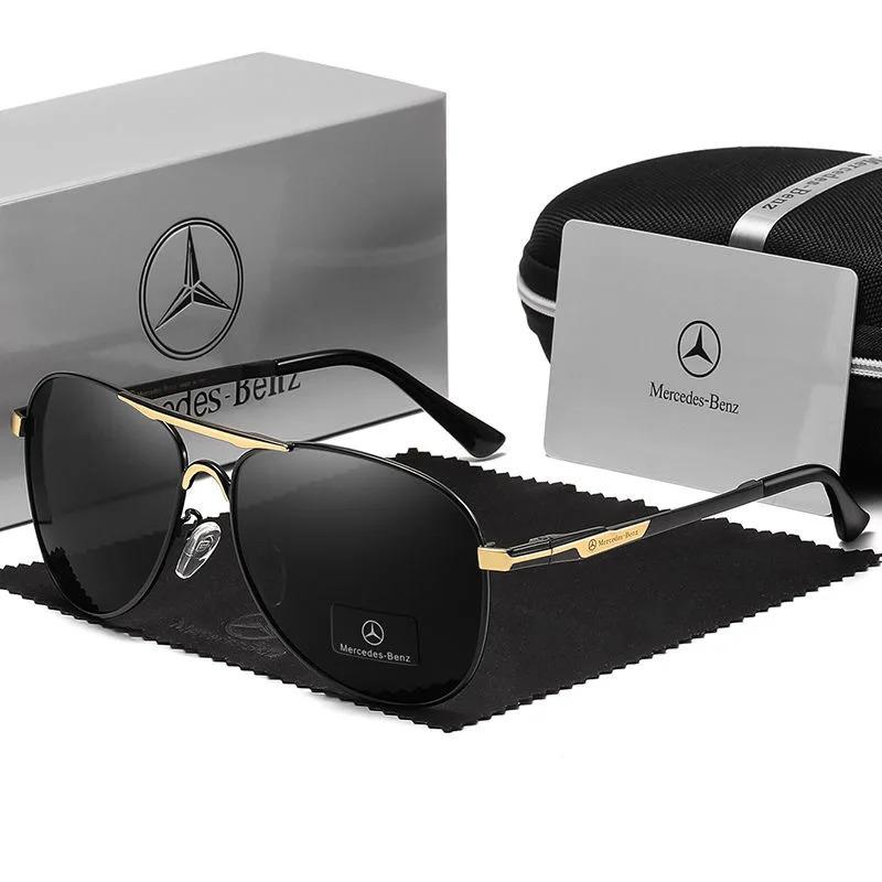 

Автомобильная наклейка для Mercedes Benz A B C E S V Class GLB GLC GLE AMG Pilot SLK SLC ML Автомобильные Высокие Мужские Антибликовые Очки для Водителя Поляризующие