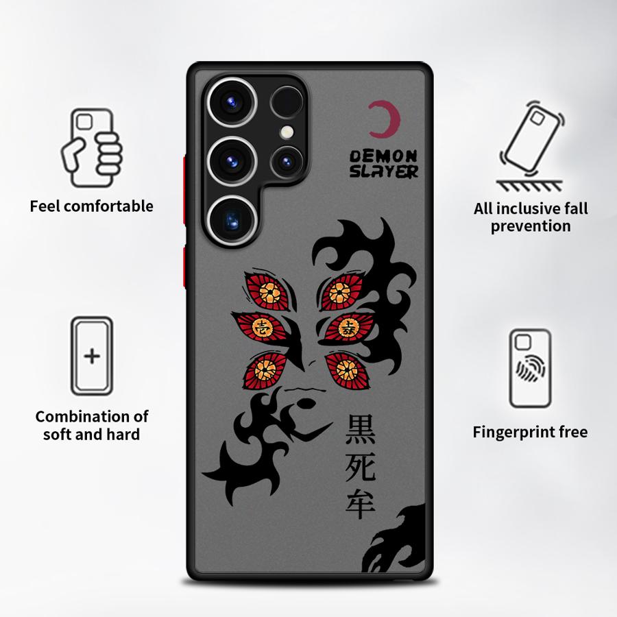 Fajne etui Demon Slayer Kokushibo do Samsung Galaxy S24 Plus S23 FE S20 FE S25 Ultra S22 S26 S21 Note 20 Ultra 10+ Funda Back