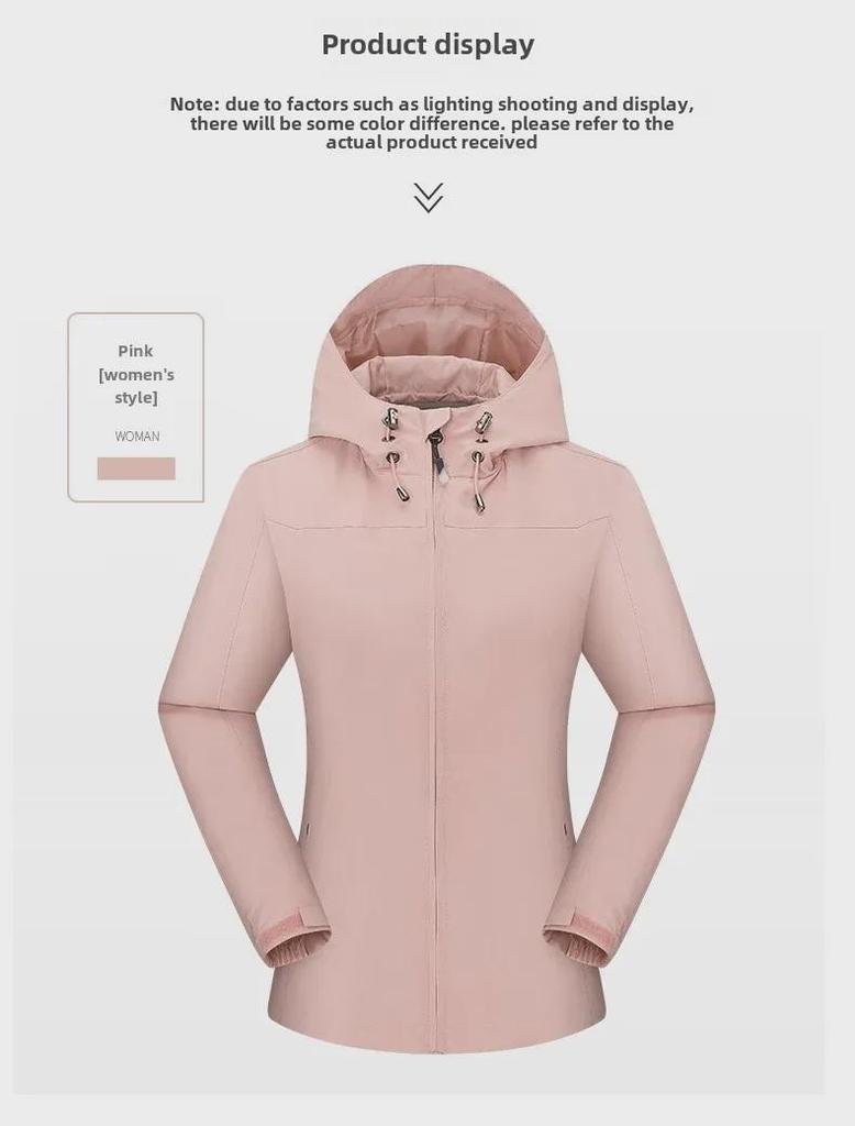 Unisex Waterproof Hooded Jacket for Outdoor Activities with Logo Printing
