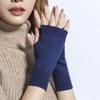 Touch Screen Half Finger Gloves Warm Knitted Mittens Comfortable Cycling Mittens