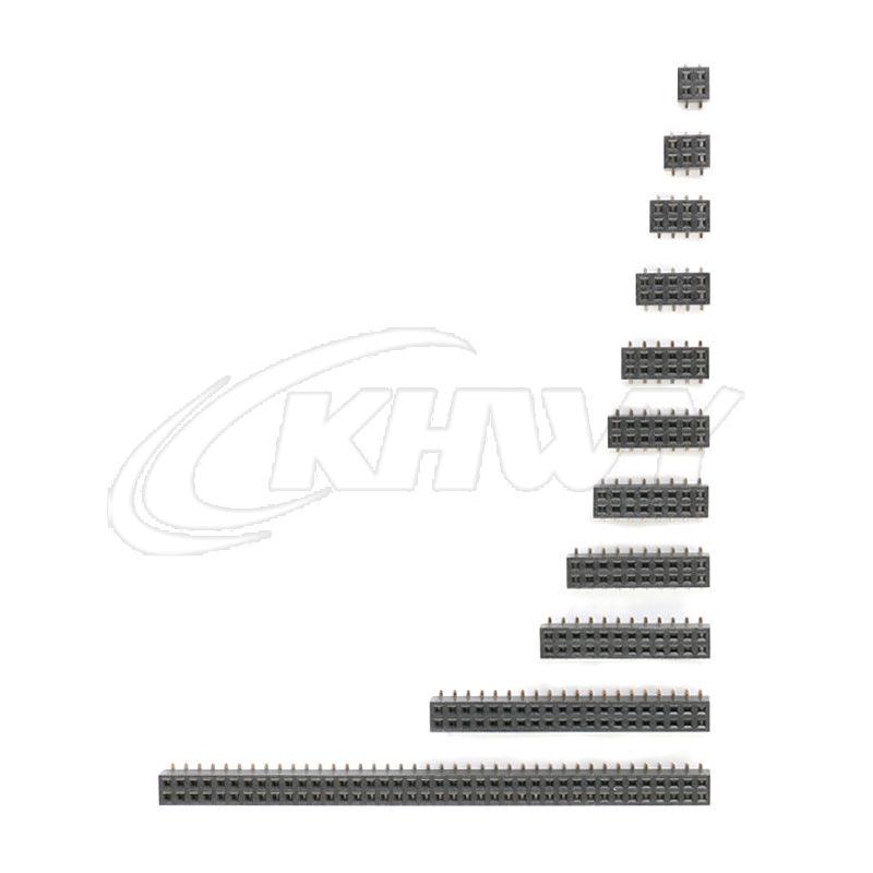 2.0mm Pitch SMD Double Row Female Header Socket – Options: 2x3, 2x4, 2x5, 2x6, 2x8, 2x10, 2x12, 2x40.