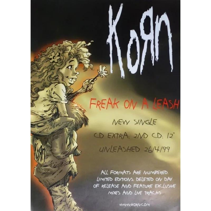 Korn Rockband Musikalbum Cover Leinwand Poster Druck Wandkunst Bild für Wohnzimmer Schlafzimmer Bar Café Heimdekor Akzent