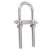 4pcs With Nut Plate Washe Round U Bolts Durable Steel U Bolts Strong Boat U Bolt  For Boat
