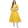 Stylum Dames Geborduurde Lange Kurta (Mosterd Dion5 Mosterd, 6 )