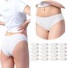 Freego Disposable Maternity Perfect for Hospital Disaster International and Business Trips Size 20-Count Women's Panties, Colorful, 100% Cotton,