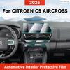 TPU Für CITROEN C5 AIRCROSS 2024 Transparente Schutzfolie Auto Innenraum Zentrale Steuerung Navigationspanel Auto Aufkleber
