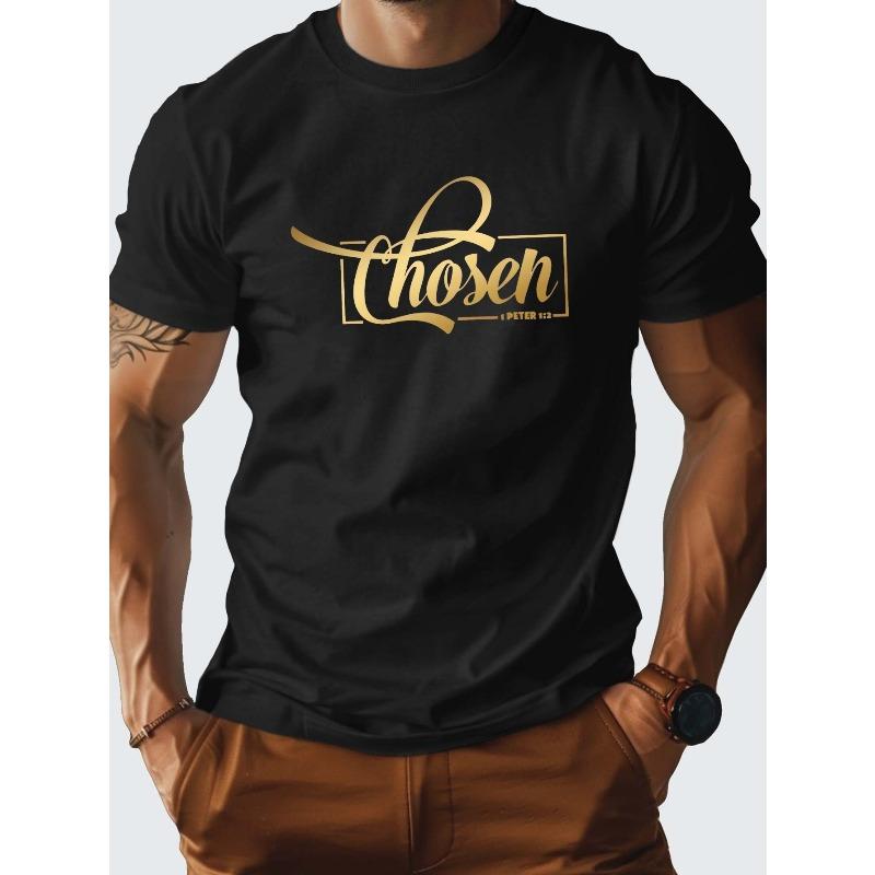 

European sizes Print Men s Tshirt Crew Neck Comfort Fit Slight Stretch All-season Casual Tee Tops For Men 4XL чорний