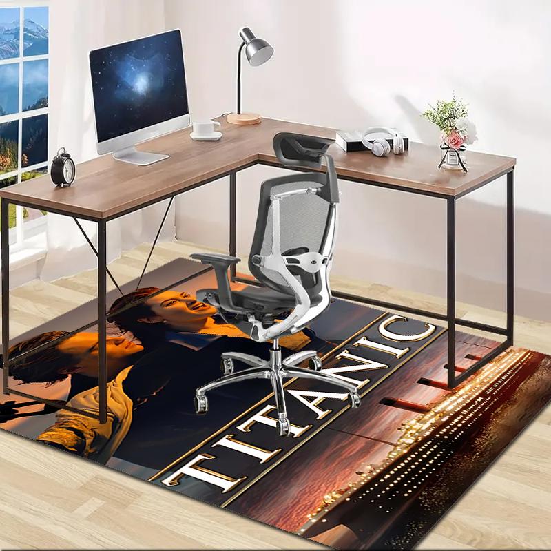 1pc Titanic1 Design Area Rug - Non-Slip, Soft & Cozy Floor Mat for Living Room, Bedroom, Office - Indoor/Outdoor Decorative Carpet