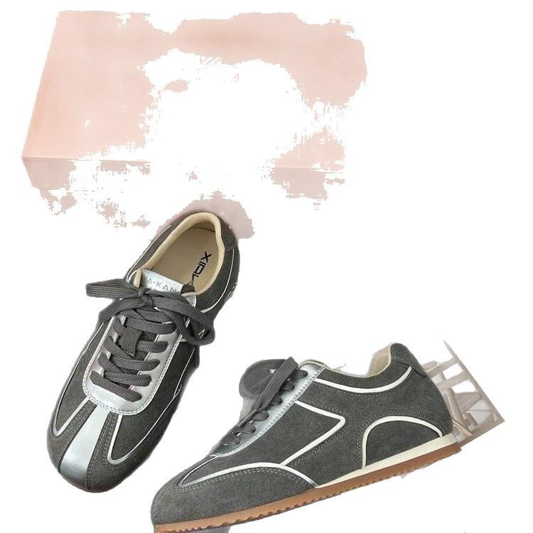 Inner Height Increase 4cm American Retro German Training Shoes Women's Amber Streamer Versatile Sports Forrest Gump Shoes 2025 New Women's Shoes