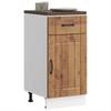 Lucca Kitchen Base Cabinet Rustic Wood Effect Particleboard